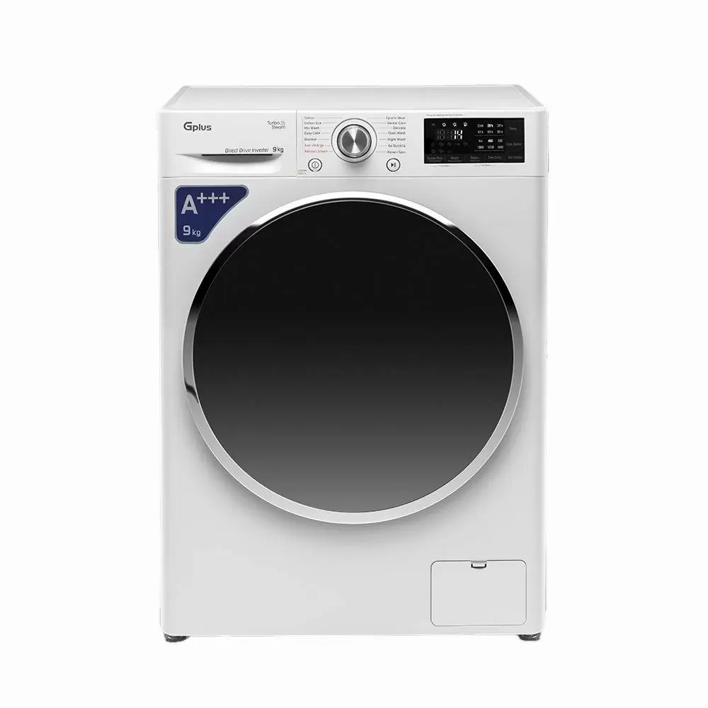 لباسشویی 9 کیلو 1400 دور سفید GWM-R99W-KTN جی پلاس(دایرکت درایو)